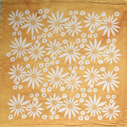 Mustard Fall Floral Tea Towel