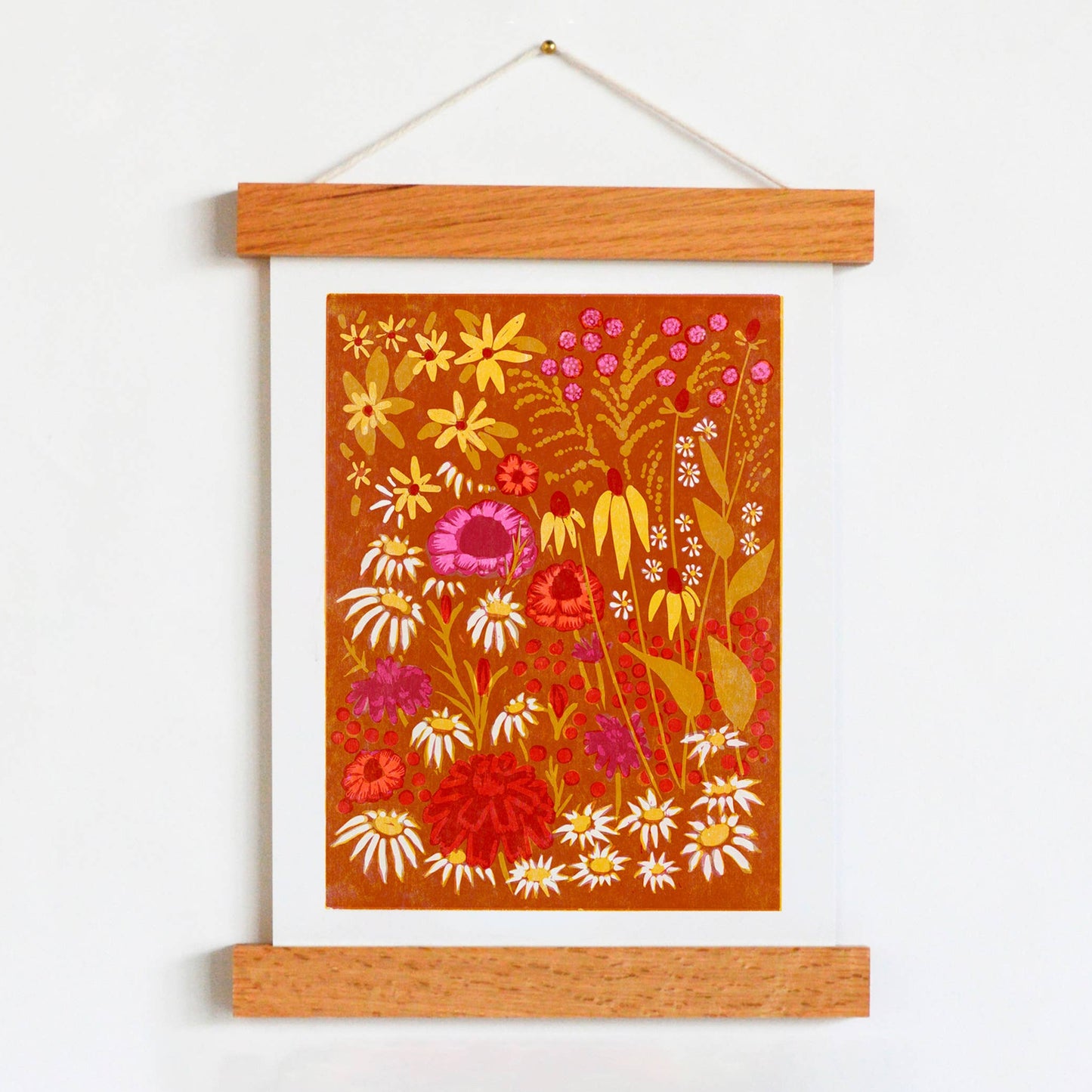 Heartell Press: Marigolds and Rudbeckia Art Print