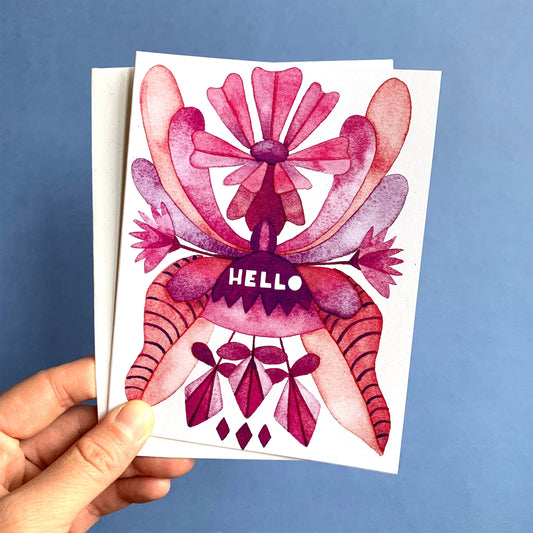 Hello Folk Card