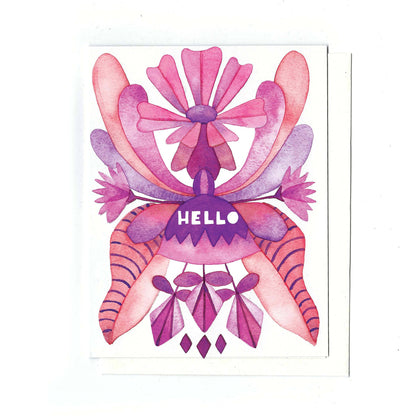 Hello Folk Card