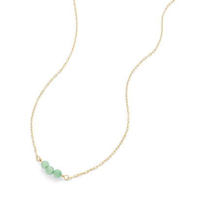 Pea Pod Necklace in Sea Foam