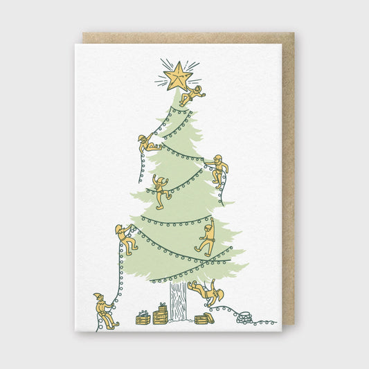 Tree Climbers Holiday Card