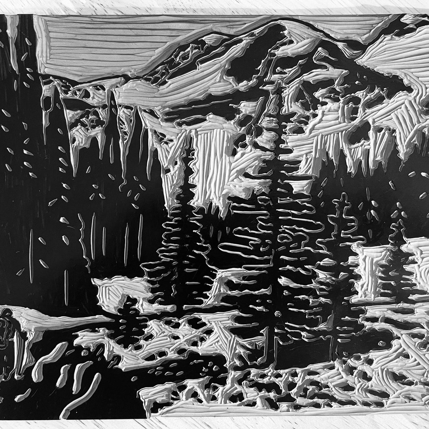 PrintsOnTheTrail: Mt. Rainier Hiker Print