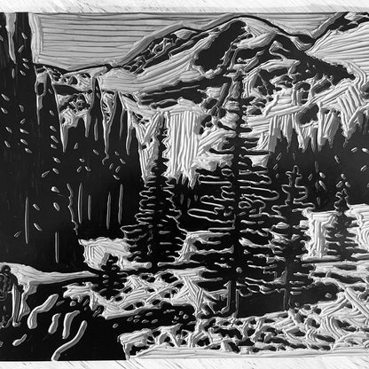 PrintsOnTheTrail: Mt. Rainier Hiker Print