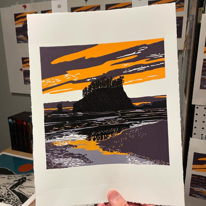 PrintsOnTheTrail: Second Beach Print