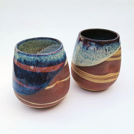 Assorted Swirl Wine Cups