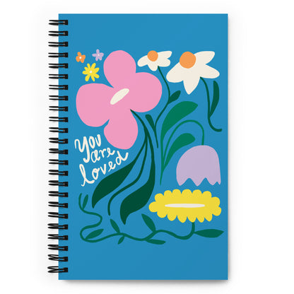 You Are Loved Flowers Spiral Notebook