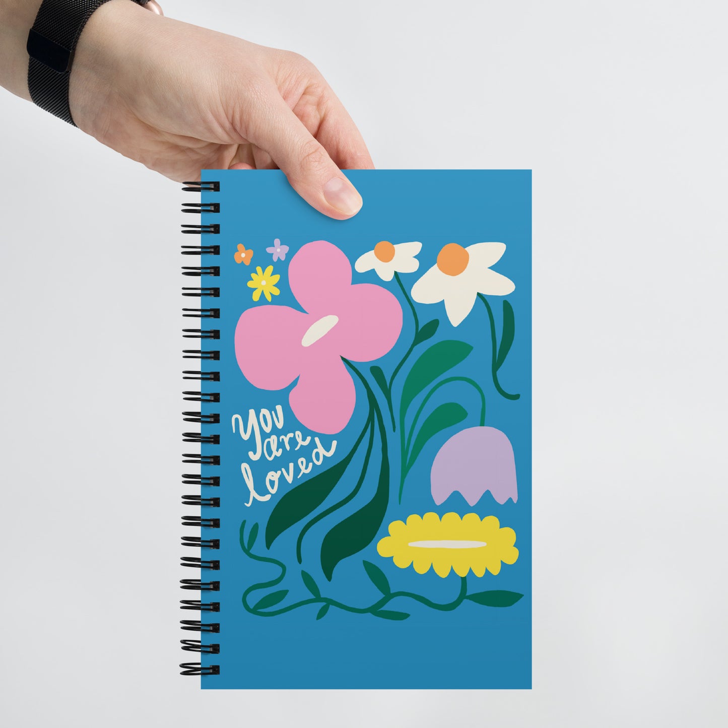 You Are Loved Flowers Spiral Notebook