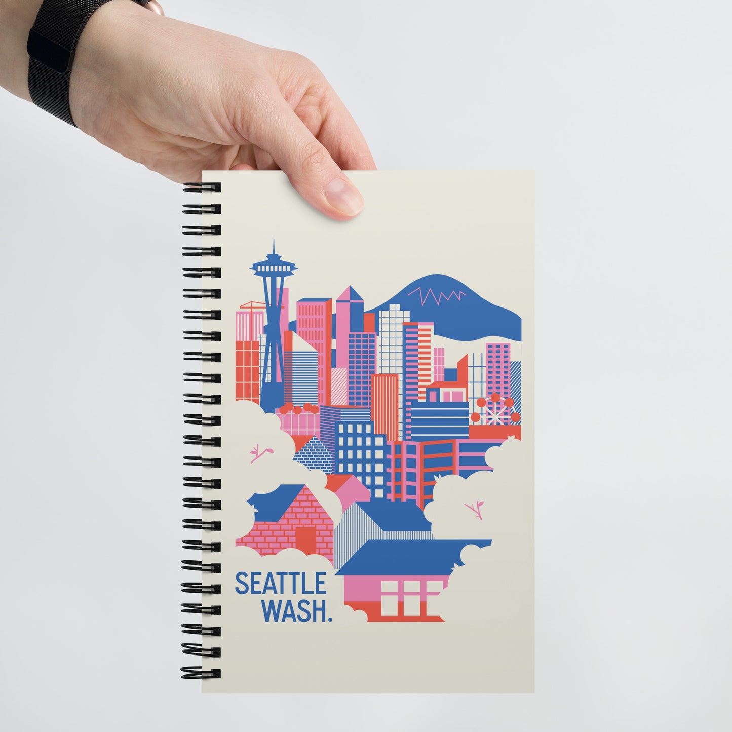 Seattle Skyline Spiral Notebook