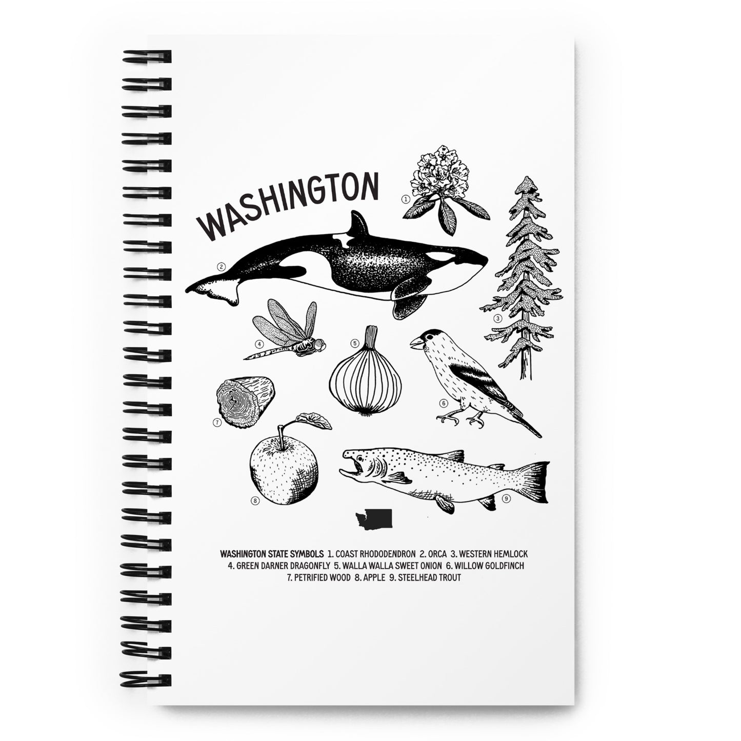 WA Symbols Spiral Notebook