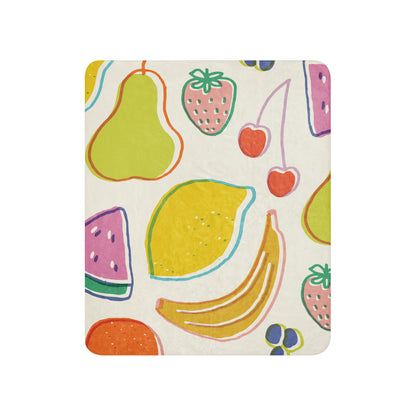 Fruits Sherpa Blanket