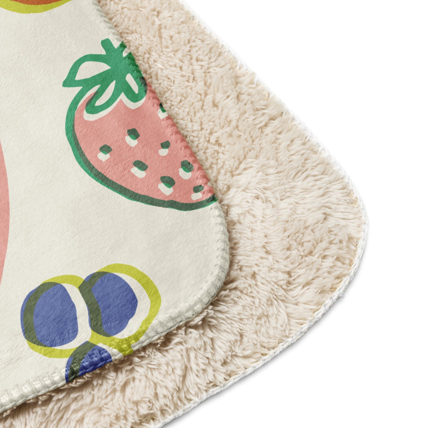 Fruits Sherpa Blanket