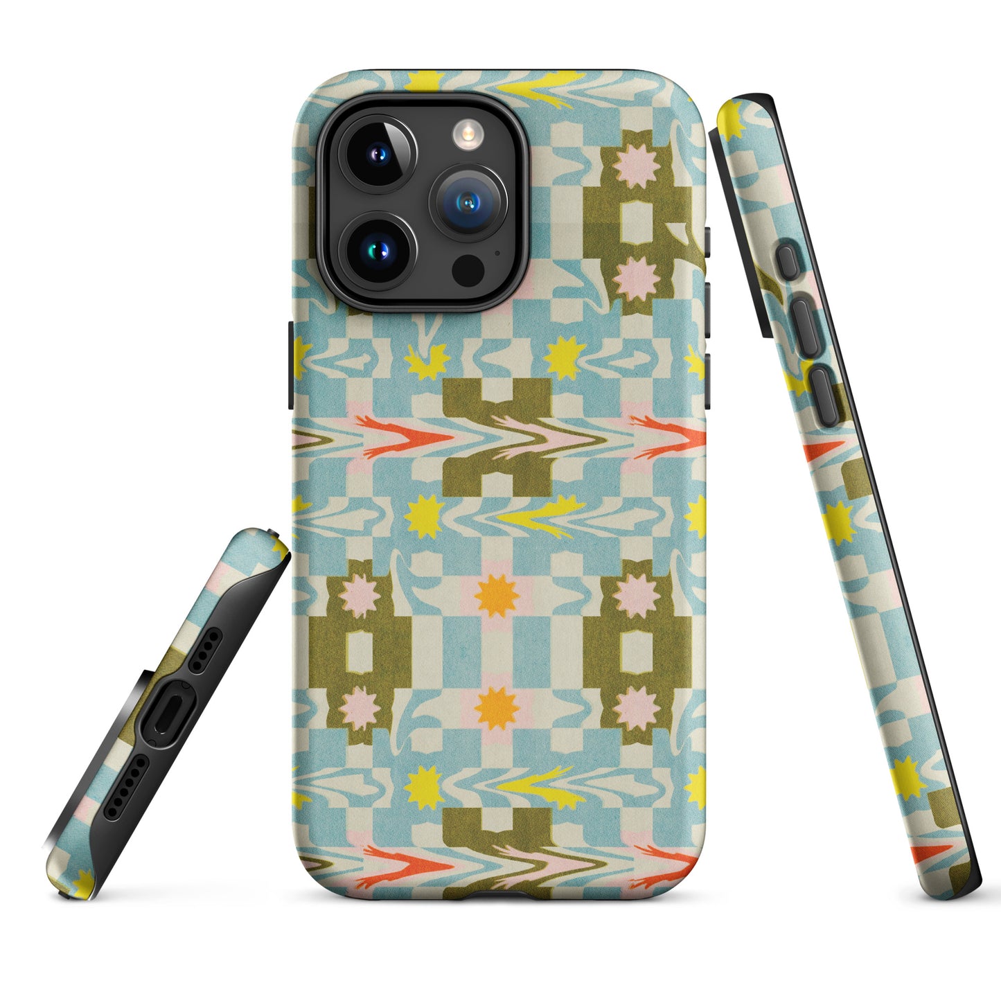 Patchwork Glitch Tough Case for iPhone 15 Pro Max