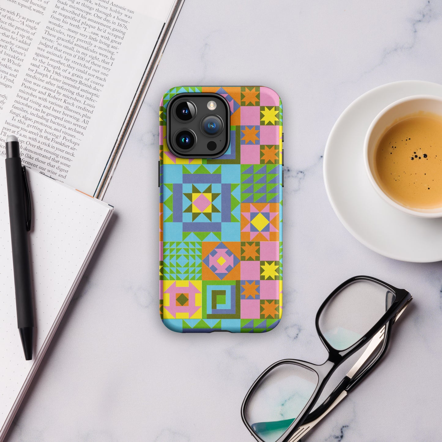 Quilt Riso Tough Case for iPhone 15 Pro Max
