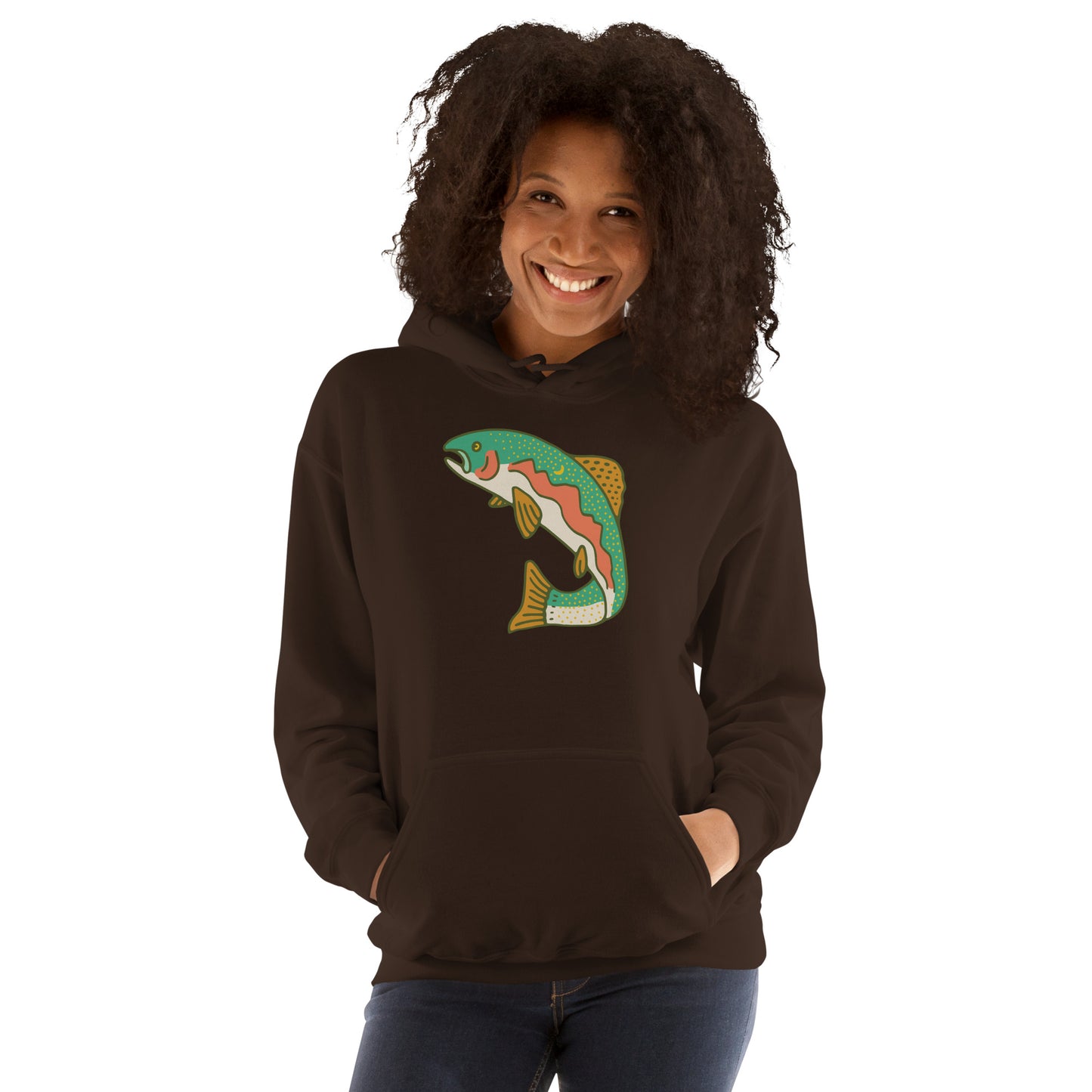 Trout Landscape Unisex Hoodie