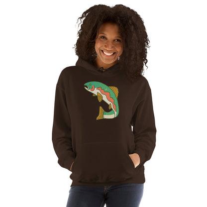 Trout Landscape Unisex Hoodie