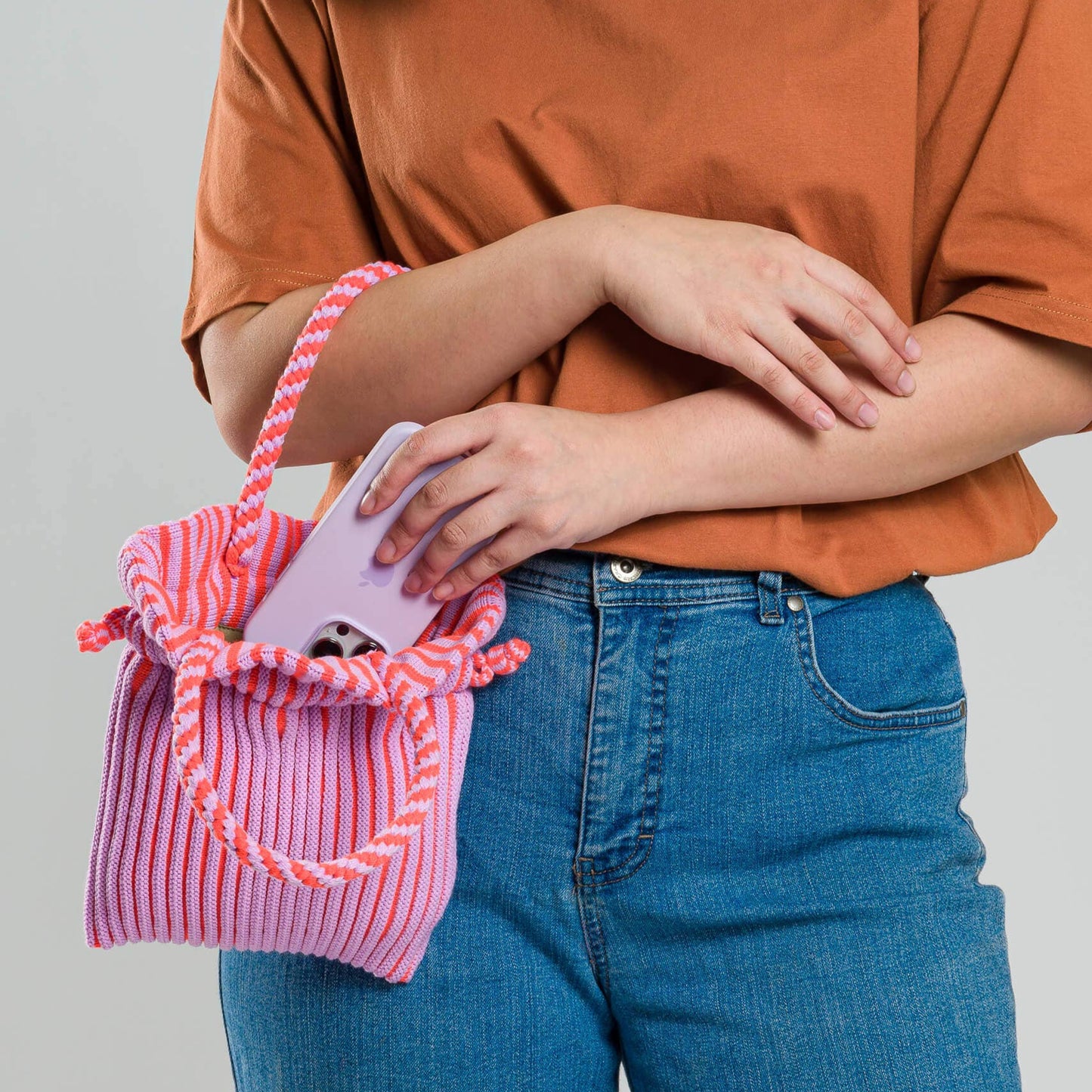 Candy Stripe Mini Tote