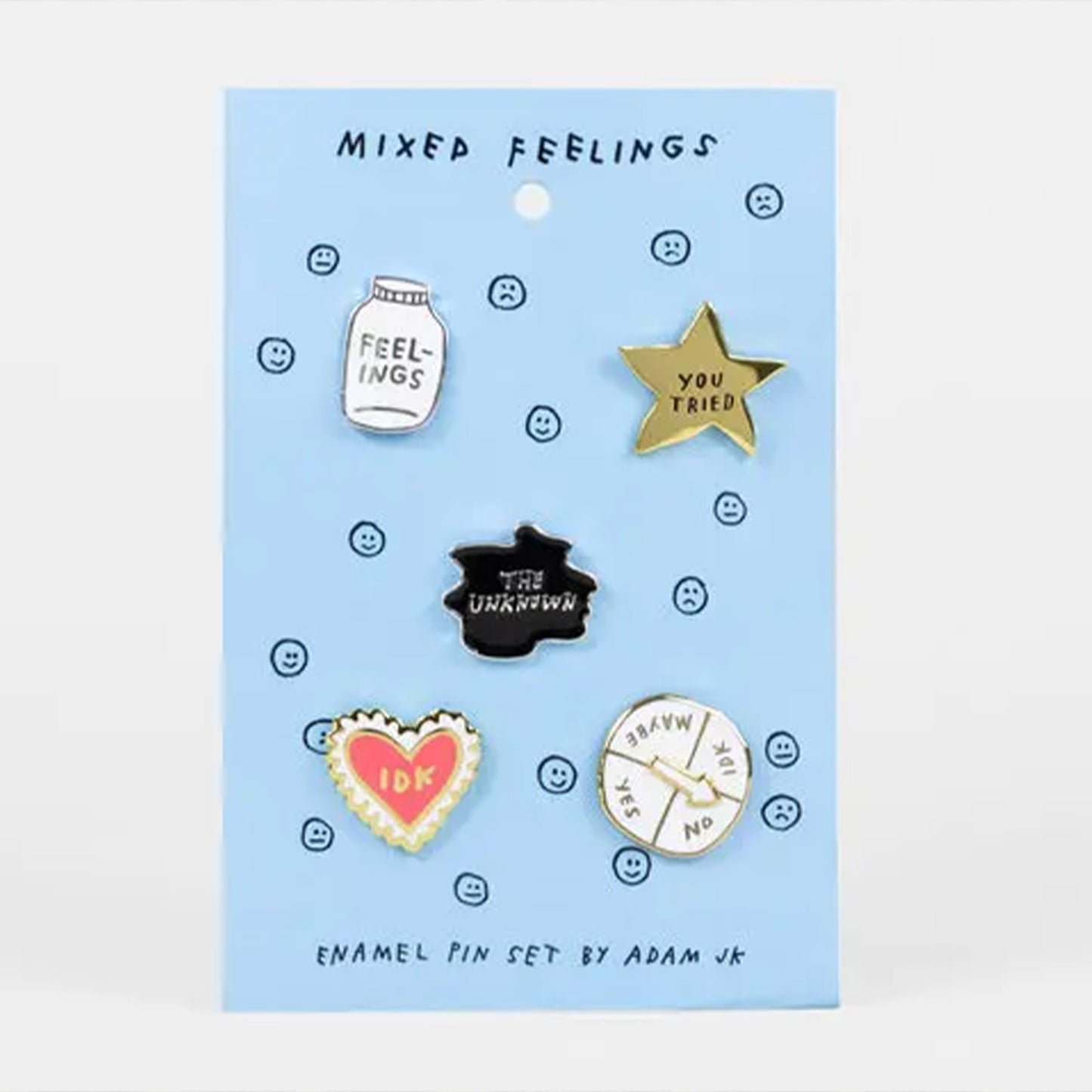 Adam JK Mixed Feelings Enamel Pin Set