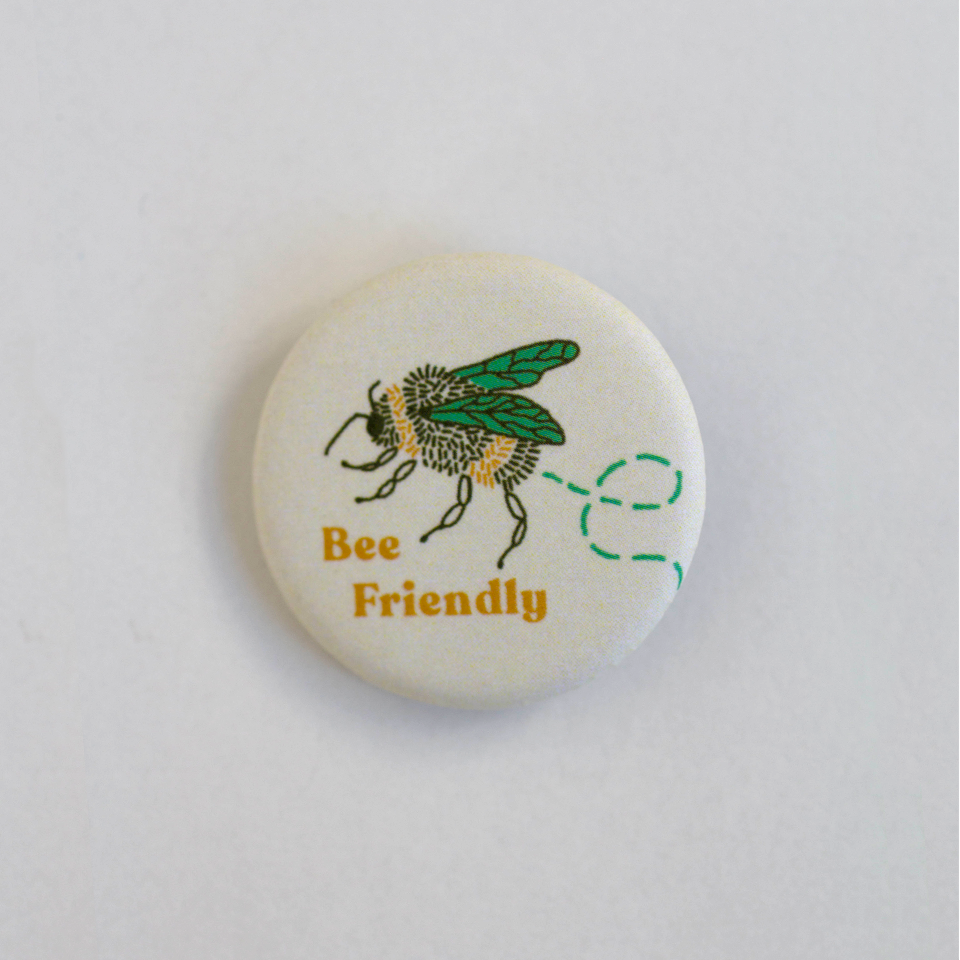 Bee Friendly Button