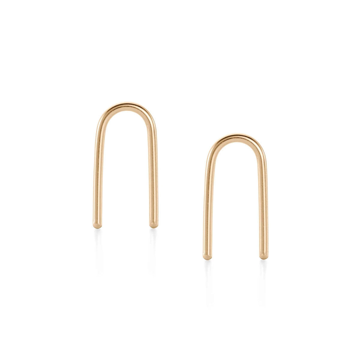 Gold U-Shaped Earrings