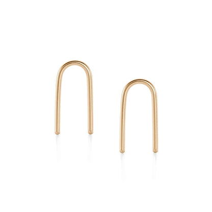 Gold U-Shaped Earrings