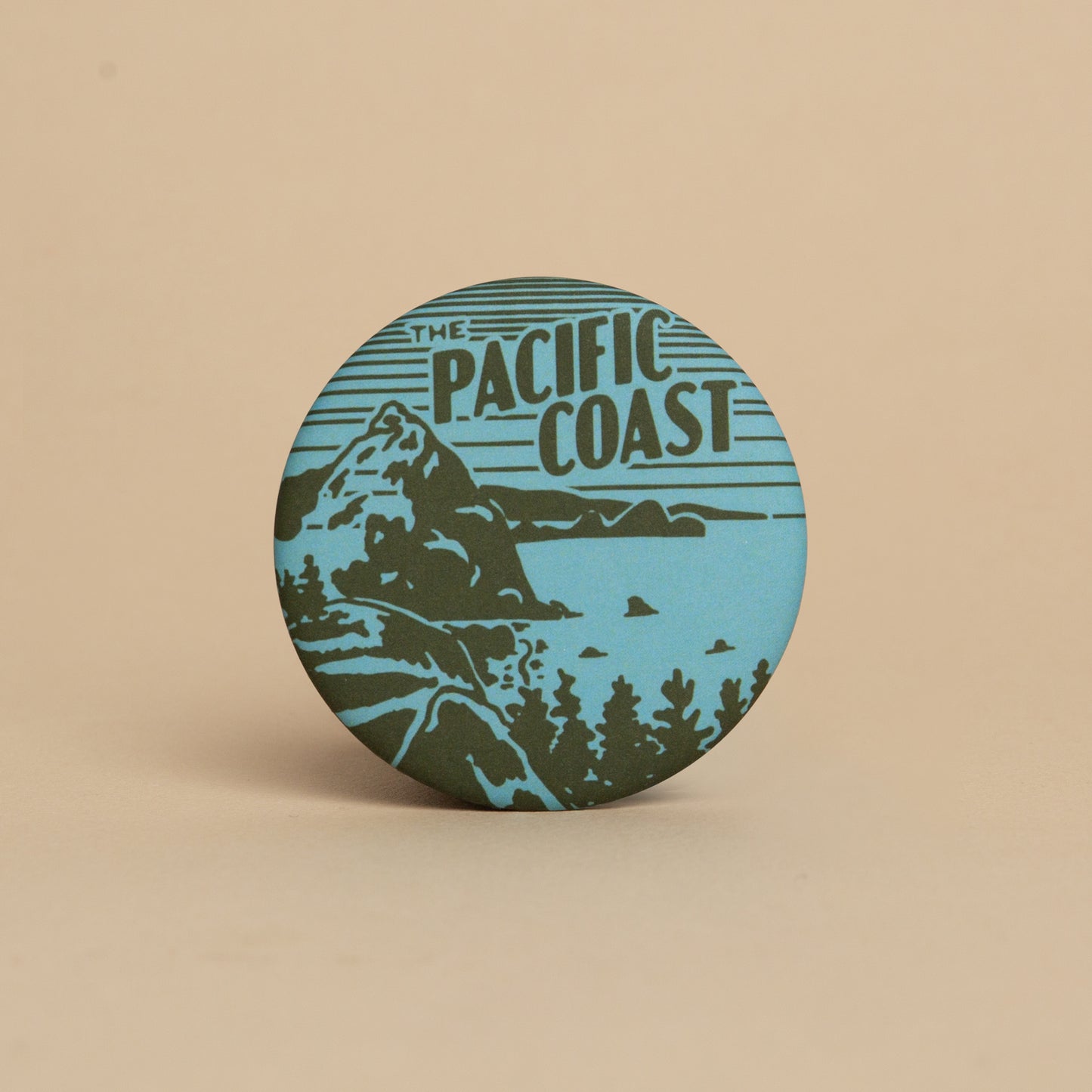 Pacific Coast Round Magnet