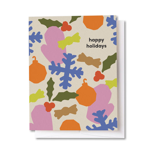 Happy Holidays Confetti Card