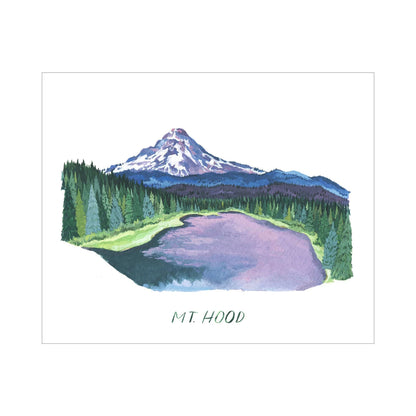 Erin Vaughan Illustration: Mt. Hood Print