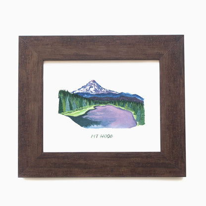 Erin Vaughan Illustration: Mt. Hood Print