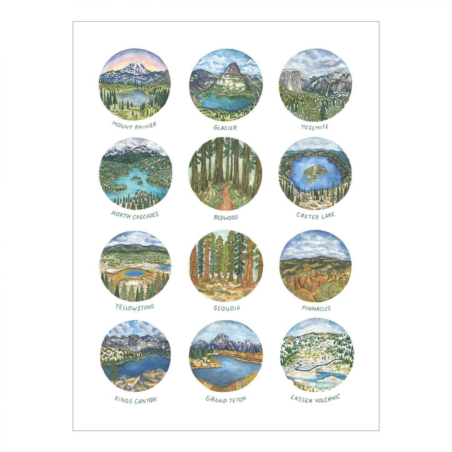 Erin Vaughan Illustration: Pacific Northwest Circles Print