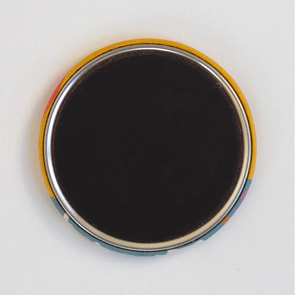 Groovy Mt. Hood Round Magnet