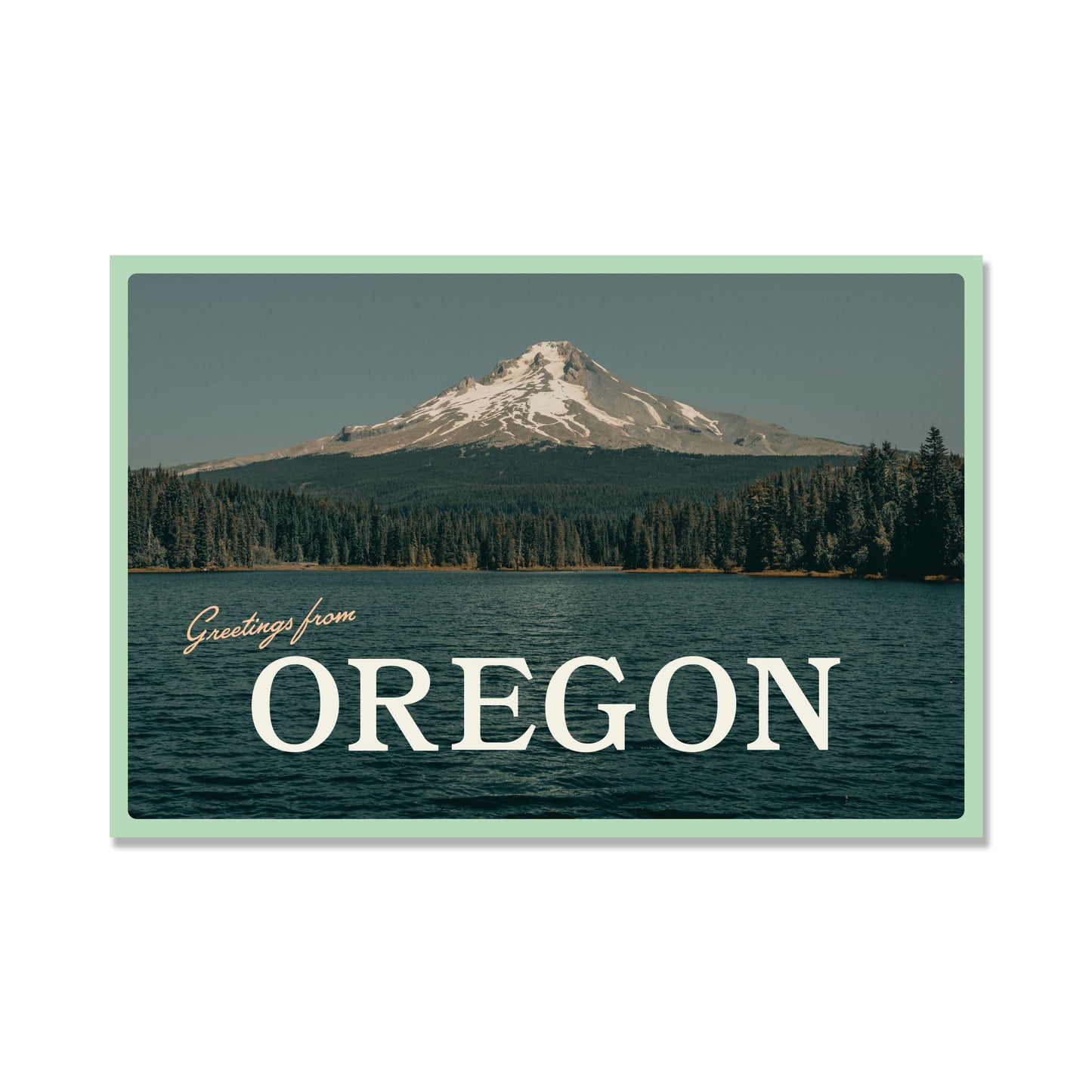 Greetings From Oregon / Mt. Hood Photo Postcard