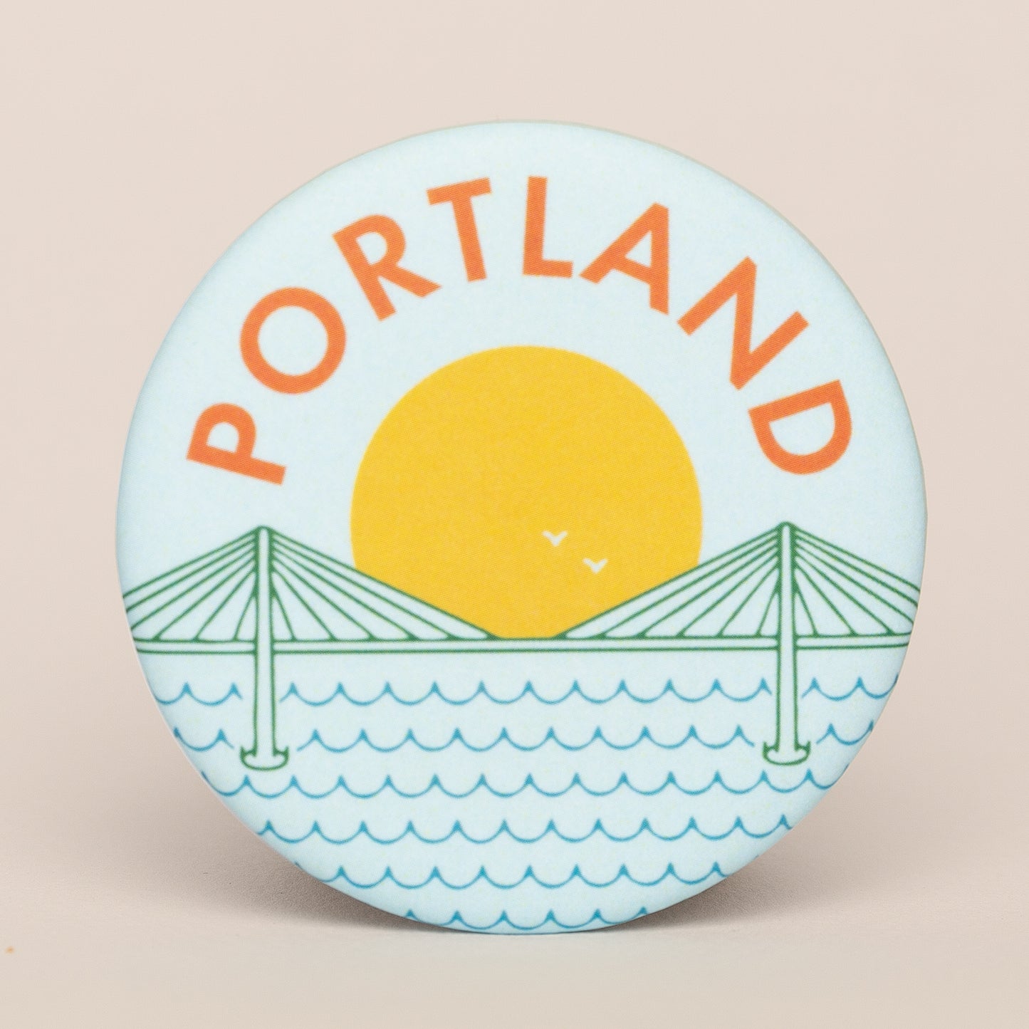 Tilikum Bridge Round Magnet
