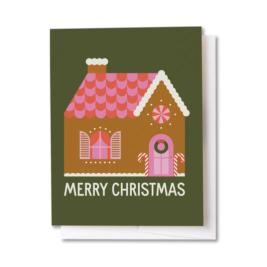 Gingerbread House Christmas Card