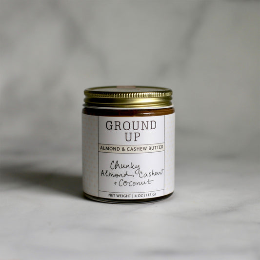 Chunky Almond, Coconut + Cashew Butter 4oz (v)