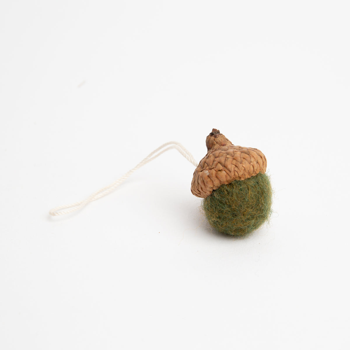 Felted Acorn Ornament