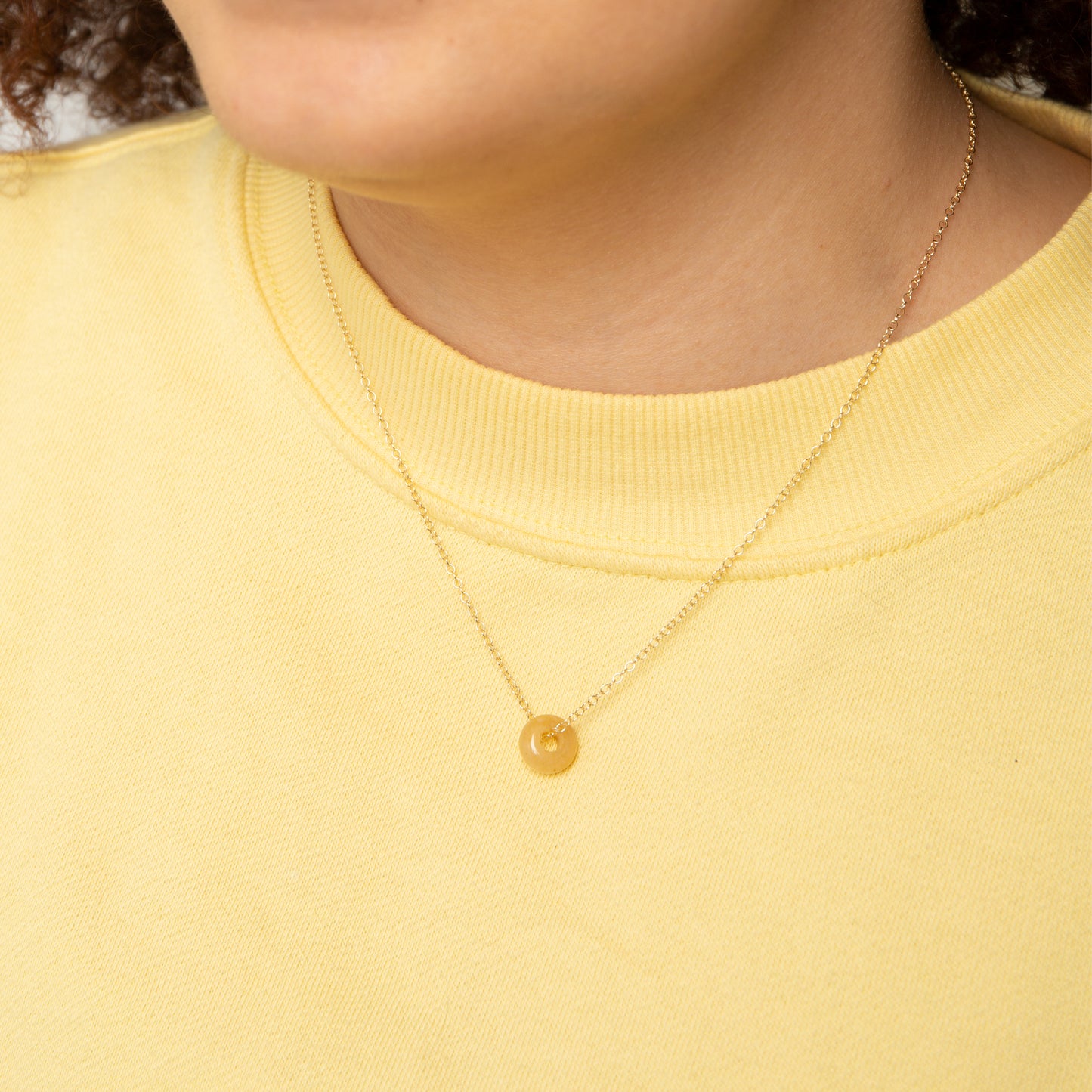 Gemstone Donut Necklace