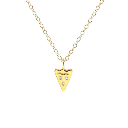 Pizza Crystal Necklace