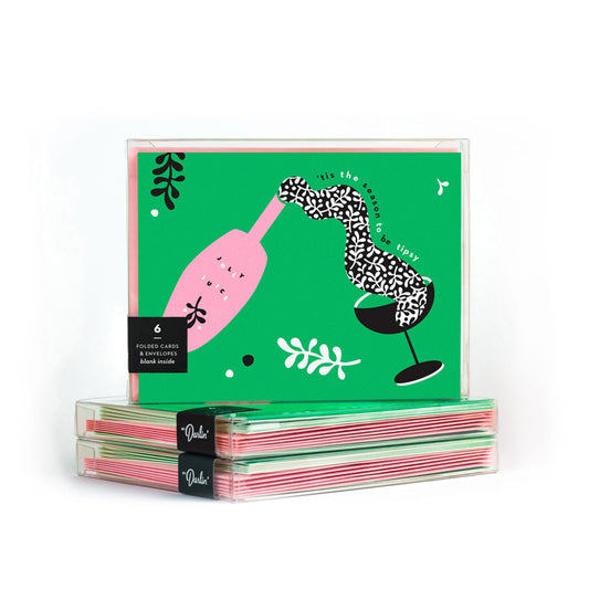 Tis the Season to Be Tipsy Card - Boxed Set of 8