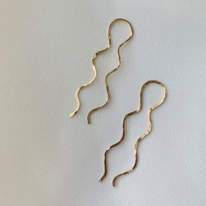 Julia Threader Earrings - Gold Filled