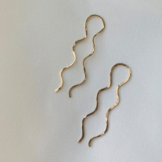 Julia Threader Earrings - Gold Filled