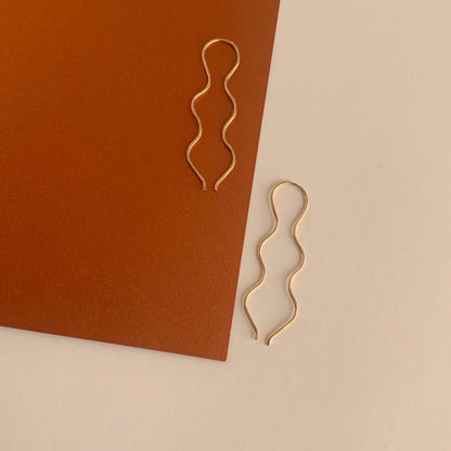 Julia Threader Earrings - Gold Filled