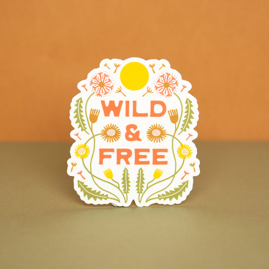 Wild & Free Dandelion Sticker