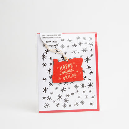 Happy Holidays from Oregon Ornament Card