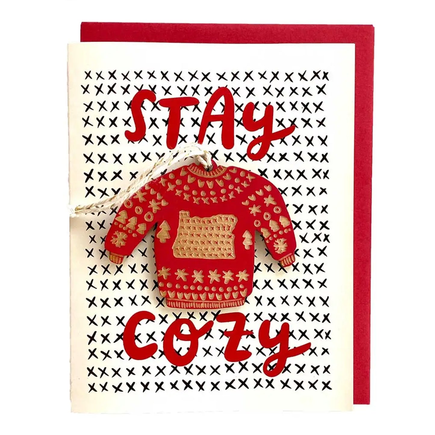 Oregon Cozy Sweater Ornament Card