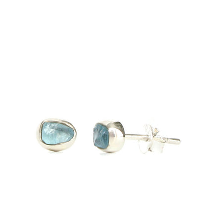 Rough Gemstone Studs