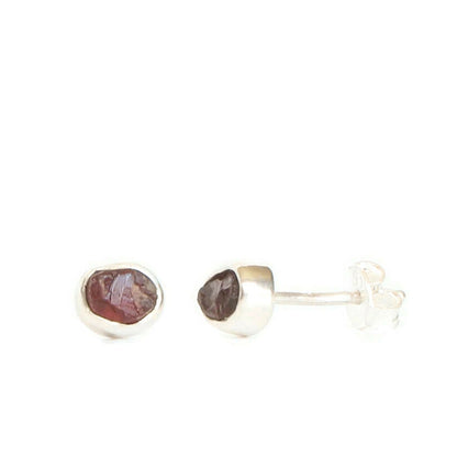 Rough Gemstone Studs