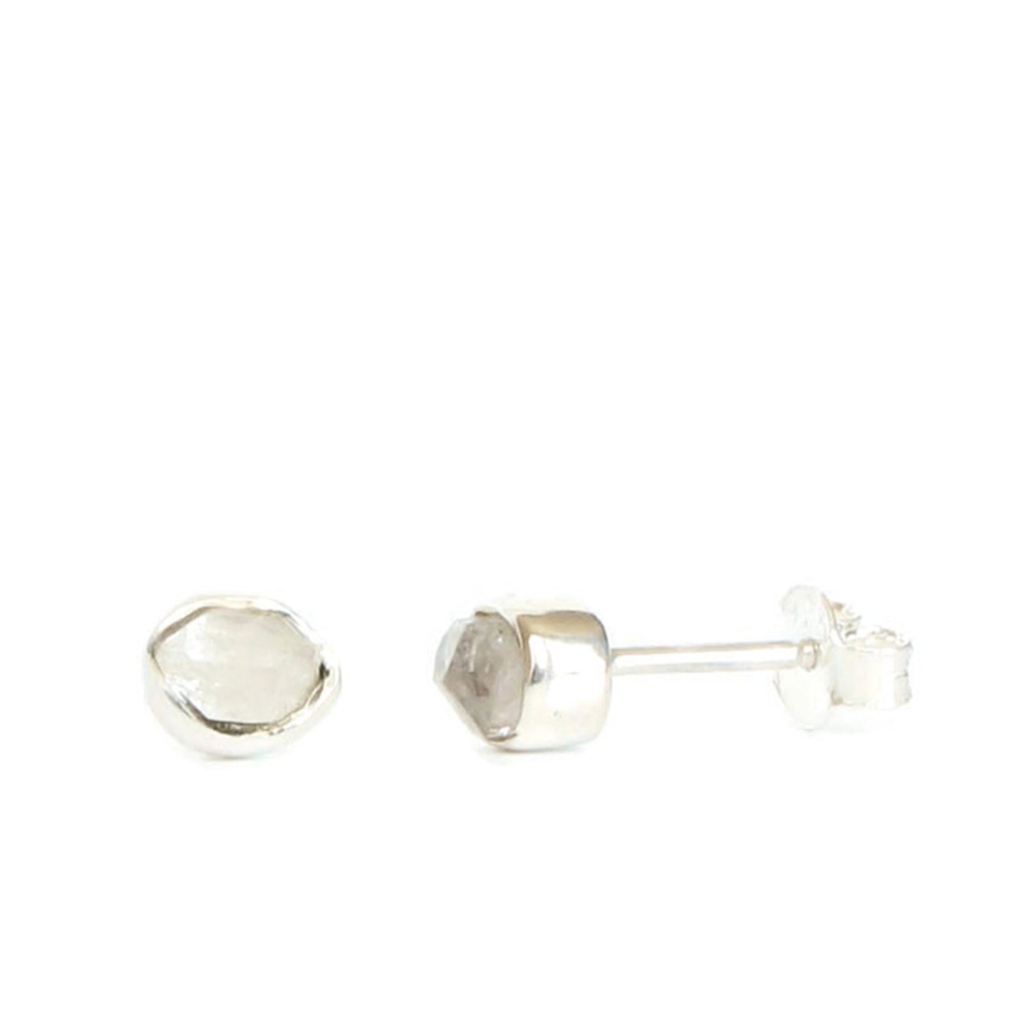 Rough Gemstone Studs