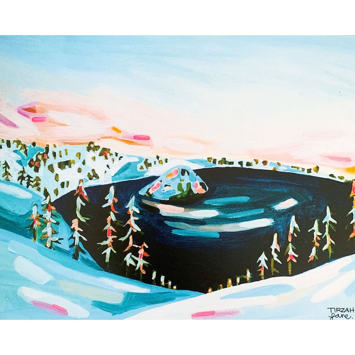 Tirzah Lane: Crater Lake Print