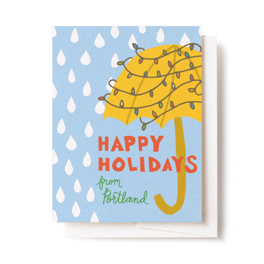 Umbrella Holiday Card